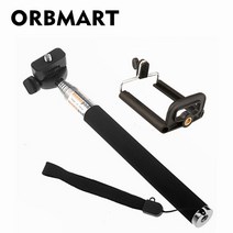 셀카봉 스마트폰 삼각대 짐벌 1인방송 라이브 방송 장비 셀카 ORBMART 확장 가능한 핸드 헬드 셀카 스틱 모노 포드 마운트 어댑터 for iPhone 5s 6 6s Plus