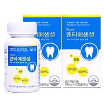 일맥 덴티에센셜3병 뼈 치아 건강 칼슘 영양제, 600mg, 3병, 60캡슐입 X 3병