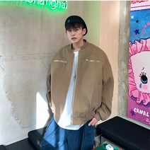 SJW 남성용 봄버자켓 집업 포인트 야구 점퍼 잠바 블루종 봄가을 빅사이즈