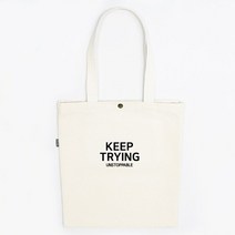 언스탑퍼블 KEEP TRYING 에코백