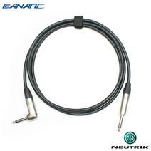 Canare GS-6 & Neutrik 커스텀 기타 케이블 / Right Angle (CN6-TSR) 카나레 오디오케이블, 3미터