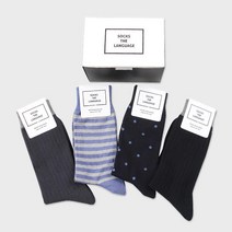 아트박스/삭스더랭귀지 포멀 양말 4SET