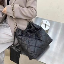 b111 패딩 체인백+ 파우치/ 빅숄더백 데일리백/ 누빔백 데일리백 2Color