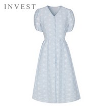 [인베스트] 플라워자수볼륨소매원피스_V2M1OP3791