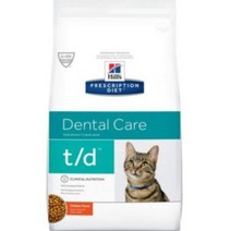 힐스 캣 td t/d 1.5kg 고양이 처방사료 동물병원용 [구강관리 처방식], 1500g