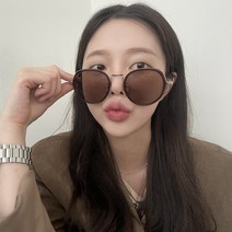 VANANA2 남녀공용 원형 둥근핏 오버사이즈 선글라스 아이웨어