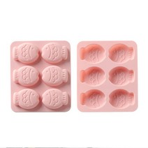 고양이 강아지 간식 만들기 틀 모양틀 재료 키트 붕어빵 실리콘 몰드 우유껌, 그레이