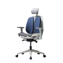 듀오백 알파에어로 Alpha-HBDA-MW Airo 좌판메쉬의자, 딥블루