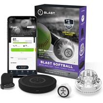 BLAST Blast Baseball - 스윙분석기 (센서) 고급 선수 개발 분석 메트릭 추적 비디오 캡처 하이라이트 생성 3D 추적기 앱 활성화 실시간 결과, 기본