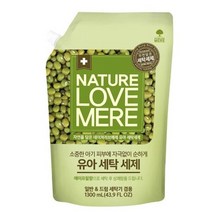 네이쳐러브메레 유아 녹두 세제 에이프릴향 리필, 1.3L, 1개