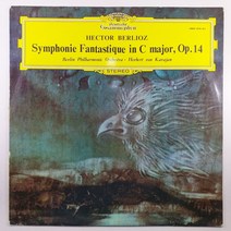 중고LP/ BERLIOZ/ 베를리오즈 환상교향곡 C장조/ 베를린 필 카라얀/ 자켓 귀퉁이 닳음/ 음반 새것 MINT/ 세척