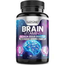 기억력 지적 및 스마트출골을 통한 뇌 척추 바코파 몬니에리 포스파티딜세린 존재 Nootropic 부스터 알약 남성 여성용 건강 비타민 60캡슐