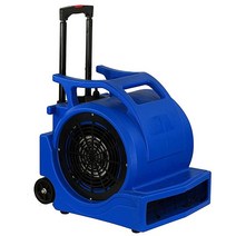 MOUNTO 3단 속도 1Hp 4000cfm 에어 무버 바닥 카펫 드라이어 핸들 휠키트 포함 (블랙) 419778, Blue