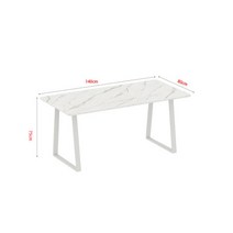 북유럽풍 모던 럭셔리 대리석 책상 사무실 서재, 올화이트 140 × 80 × 75 cm