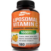 뉴트리플레어 리포조말 비타민C 1600mg 180캡슐