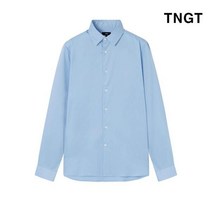 TNGT 95 사이즈 블루 레귤러카라 non-iron 드레스셔츠