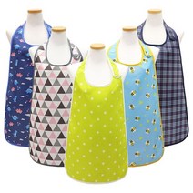 더해피 성인 손님용 벨크로 앞치마, 손님용 벨크로 앞치마/북유럽삼각 핑크