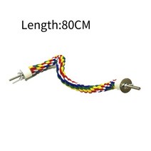 2023 애완 동물 새 장난감 매달린 여러 가지 빛깔의 로프 유형 번지 Calopsita 앵무새 액세서리, 3.8CM, 3.80cm