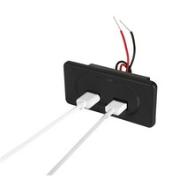 카라반 캠핑카 매립형 듀얼 USB 충전 포트 4.2A DIY, DIY4.2A듀얼USB포트