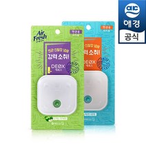애경 에어후레쉬 데옥스 현관용(애플/코튼향)x2개//손소독티슈 1매입x5개, 데옥스 현관용(코튼향)x2개