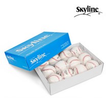 스카이라인 경식구 야구공 PK-30 1타 (12개입) 중학 사회인야구 시합구, 12개, 단품