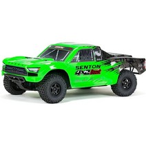 ARRMA RC 트럭 1/10 SENTON 4X2 부스트 메가 550 브러시드 쇼트 코스 RTR 배터리 및 충전기 미포함 그린 ARA4103V4T1, Green