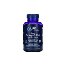 라이프익스텐션 슈퍼 오메가 3 플러스 120정 1팩 Life Extension 올리브 EPA DHA 크릴 아스타잔틴