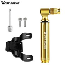 휴대용 미니 소형 자전거 펌프 웨스트 바이킹 알루미늄 합금 공기 타이어 팽창기 219, 금