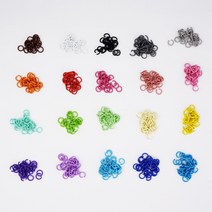 아유디 [10개입] 컬러 코팅 오링 O링 키링 연결고리 부자재, 컬러오링(10개1세트), 16. 보라