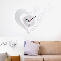 DIY 벽시계 실버 레트로벽시계무소음거실 가벼운벽시계 무소음전자벽시계 유아벽시계 무소음벽시계 벽걸이led시