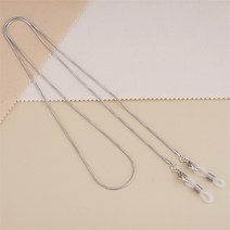 체인블럭 레바블럭 윈치 이동식 체인 차량용 호이스트 미니멀리스트 스타일 블랙 비드 안경 체인 끈 독서, 09 silver