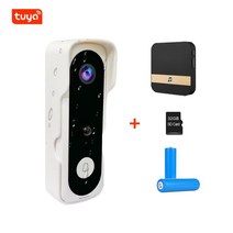 Mini 2.0MP Tuya APP Doorbell Camera WIFI Security CCTV Wireless 1080P Smart Home Video Intercom IR N, 11 V20S-W-1in-32G-BB