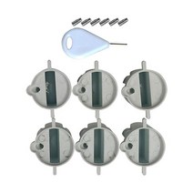 카약플러그 서핑 보드 가죽 끈 플러그 6 개 2.5cm 다리 로프 카약 액세서리 장비, 01 WHITE