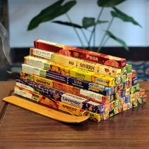 요가 인센스 아로마 향초 새로운 신선한 공기 백단향 인도 스틱 향 냄새 천연 인도 향, 3박스