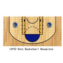중국 호환 레고 블럭 클래식 베이스 플레이트 DIY 조립 브릭 도시 로드 플레이트 농구 보드베이스 건설 완구 어린이 선물, 16X32 BKB