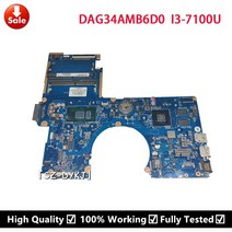 HP 15-AU 노트북 마더 보드 2GB i3-7100U 907407-601 901579-601 DAG34AMB6D0 G34A 메인, 한개옵션0