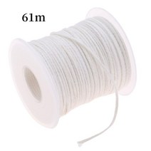 양초 캔들 심지20PCS Wooden Candles Wick with Sustainer Core DIY Making Kit Supplies Handmade Soy Par, 15 61m