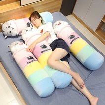 대형 모찌 바디필로우 햄스터 벨벳 잠자는 긴 바느질 안기 잠자는 탈부착 -122182, 1쌍 (일반탈출) 레인보우베개 햄스터 (대소대박), 1.3미터