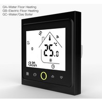 온도 컨트롤러 물전 바닥 난방 물가스 보일러 용 wifi 스마트 컨트롤러는 alexa google 홈과 함께 작동합니다. 조절기, 검은색, 협력사, 온수 난방(와이파이)