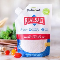레드몬드 리얼 솔트 미네랄 소금 고대 고급 Redmond Real Salt Ancient Fine Sea Salt Unrefined Mineral Salt 454g