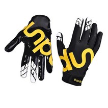 GHSHOP 쌍 야구 장갑 소프트볼 타격 장갑 미끄럼 방지 통기성 훈련 슈퍼 그립 손가락 어린이 여성 남성 사이클링 운동, 옐로우엠, 정기적인, 실리콘