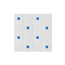 샌드위치 판낼 부자재 3D 타일 벽돌 벽 스티커 70cm x 70cm 자체 접착 폼 패널 벽지 침대 룸 홈 인테리, 01 70cmx70cm 1Pcs, 07 blue