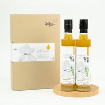 [농부플러스 선물세트] 국산 냉압착 생들기름 저온착유 들기름 참기름 2병 선물세트 300ml (교차선택가능), 6) 저온착유 참기름 2병