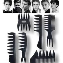 포마드 콤브빗 스타일링 1set=6종, 포마드 콤브빗 블랙(1set=6종)
