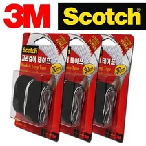 3M 고리걸이 찍찍이 테이프 30cm 3쌍 ssum*32823ea