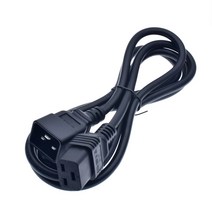 타워 멀티탭 짧은 EC 320 C19 호스트 서버 엔진 룸 UPS AC 전원 코드 16A PDU 연장 케이블 H05VVF 3G1.5mm, 한개옵션1, 한개옵션0