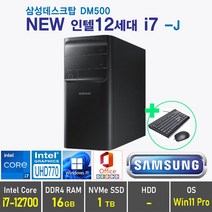 삼성 데스크탑5 DM500 12세대 i7 + Win11 Pro 포함 / 12세대 i7, 램16GB + SSD 1TB, Windows11 Pro, DM500TCZ i7 -J