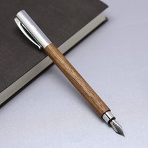 [무료각인+선물포장]엠비션 월넛우드 만년필, EF촉/각인있음(배송메세지에 기입)