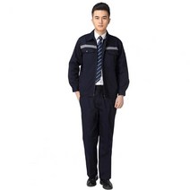 남성 코트 바지 반사 솔리드 컬러 투피스 세트 가을 용접 수트 수리공 워크샵 정비 의류 1, 03 Navy Blue_02 L