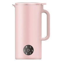 두유 죽 제조기 기계 350ml 전기 주 서기 블렌더 쌀 페이스트 메이커 필터 프리 110V/220V 야채 식품, [02] PINK, [01] 미국, [02] 220V